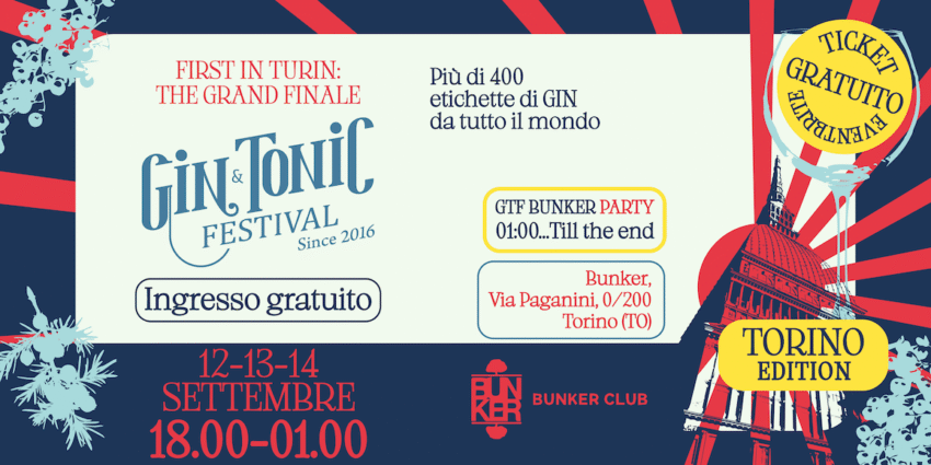 gin & tonic festival torino 2025 flyer cover