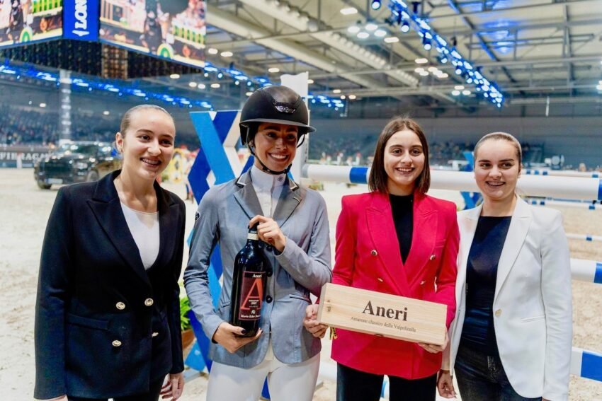 fieracavalli 2025 veronafiere ennevifoto marie ederle ferrero con lucrezia, ludovica e giorgia aneri 1 2