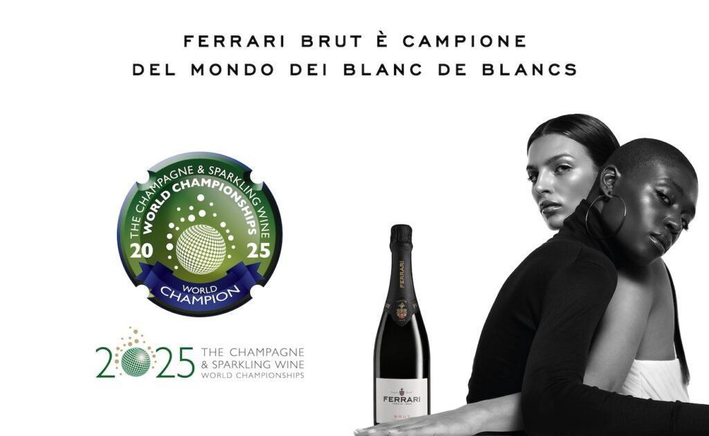 Ferrari Brut campione del mondo dei Blanc de Blancs dem lia