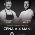 DUE VISIONI, UN LINGUAGGIO COMUNE: LUCA TEGON E PETER BRUNEL INSIEME AL GHV HOTEL DI CREAZZO post cena a 4 mani 27 febbraio