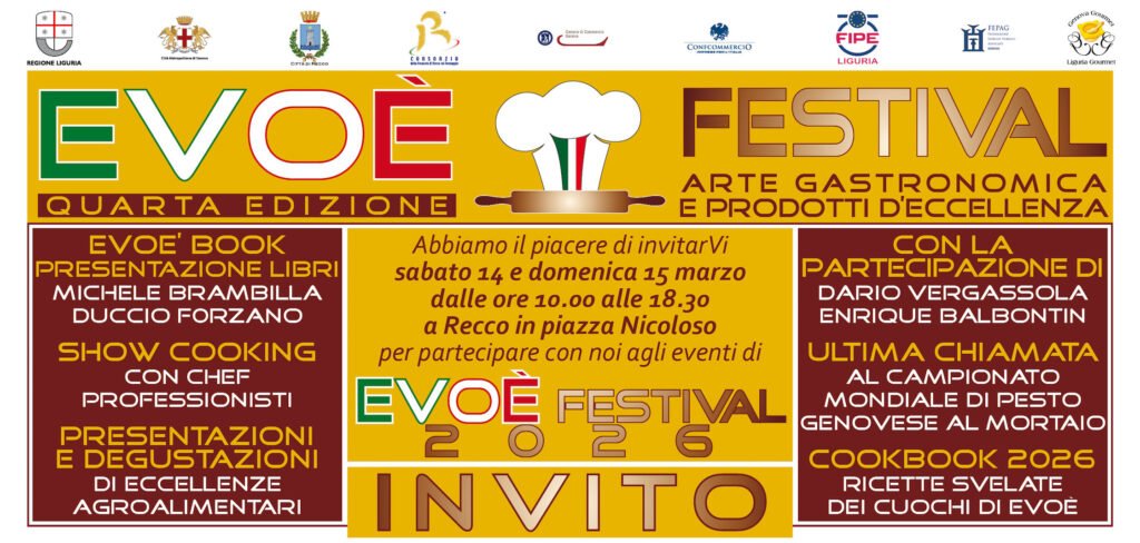 “EVOÈ FESTIVAL” SOLO A RECCO invito2026