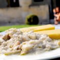 bacalà alla vicentina con polenta piatto